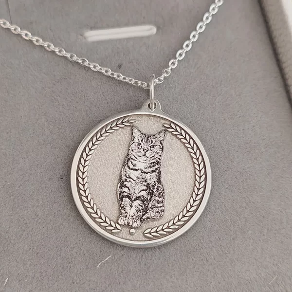 Pet Memorial Jewelry Photo Necklace - Image 4