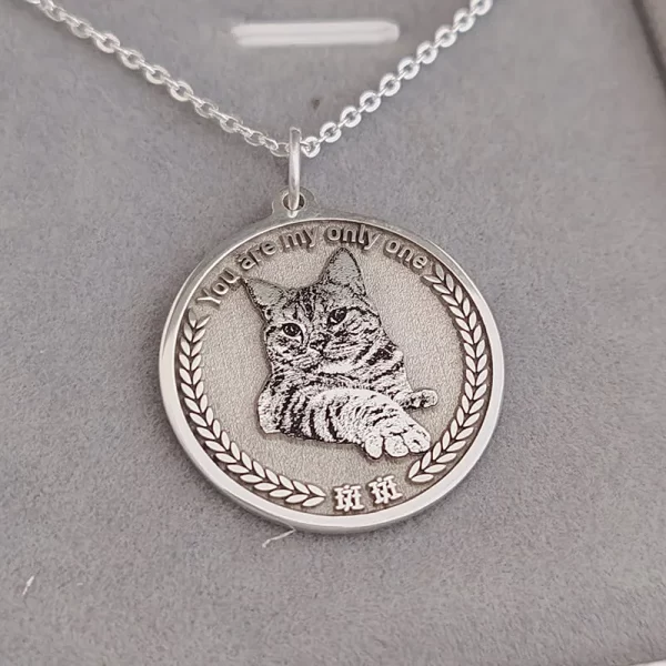 Pet Memorial Jewelry Photo Necklace - Image 3