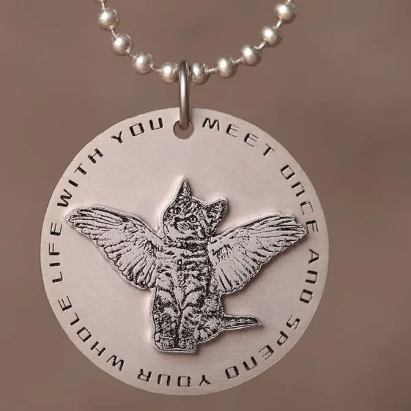 Pet Memorial Jewelry Photo Necklace